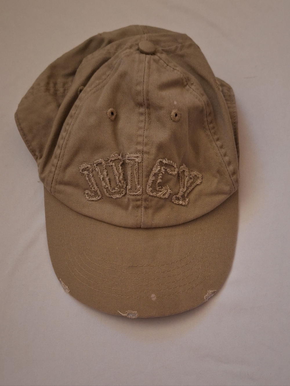 Vintage Distressed Juicy Couture  Cap with Embroidered Crown Logo